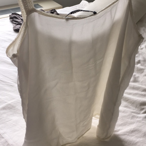 Zara Woman Lace and Embroidered Top - Picture 5 of 6